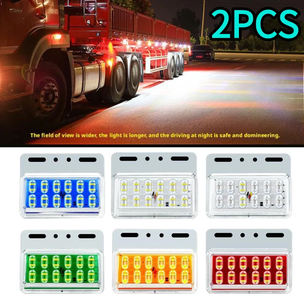 

Durable LED Side Marker Lights Car External Lights For Trailer Trucks Car Truck Beacon Lamp Front Rear Clearance Indicator Lamp