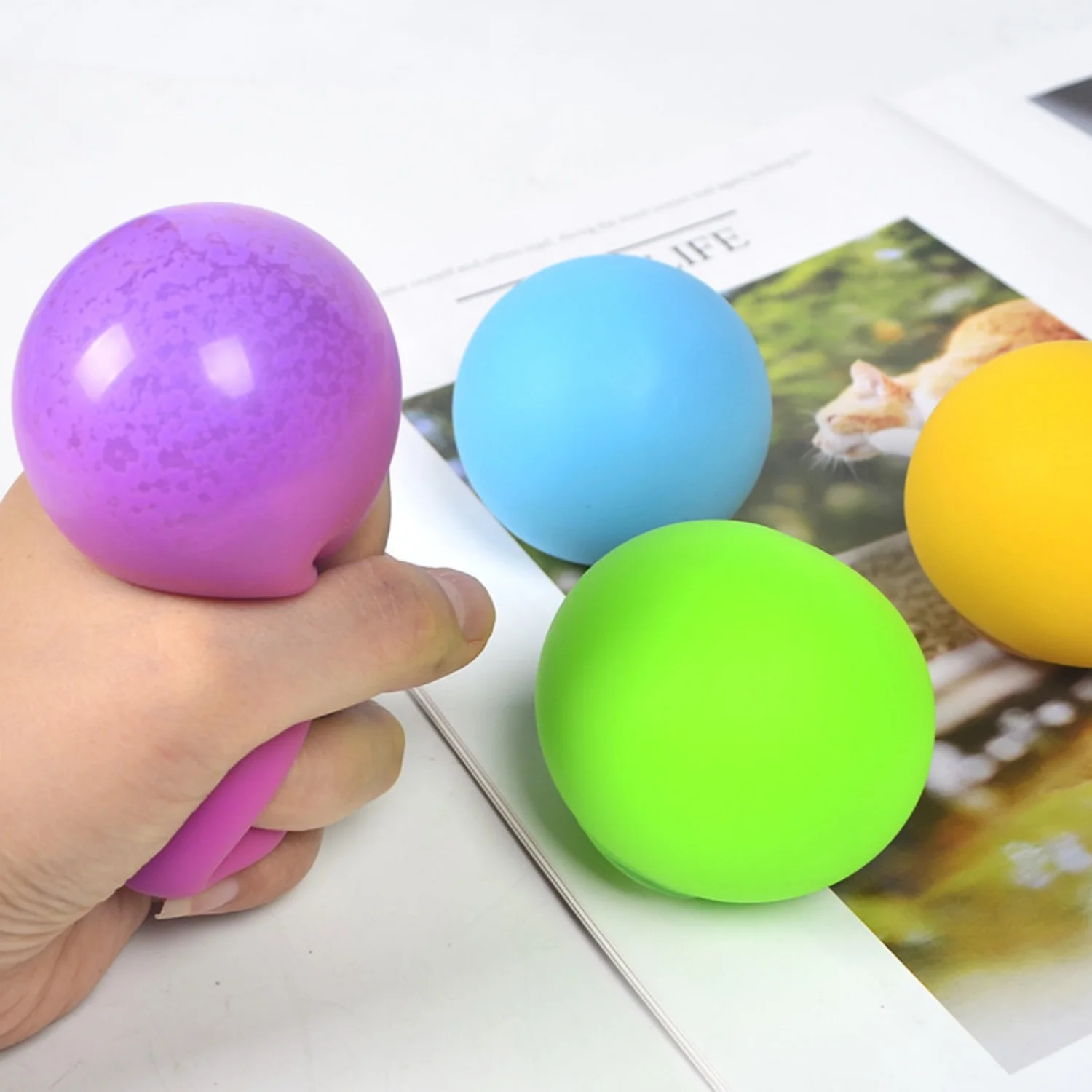 60 Piezas Mini Juguetes De Pelota Para Aliviar El Estrés