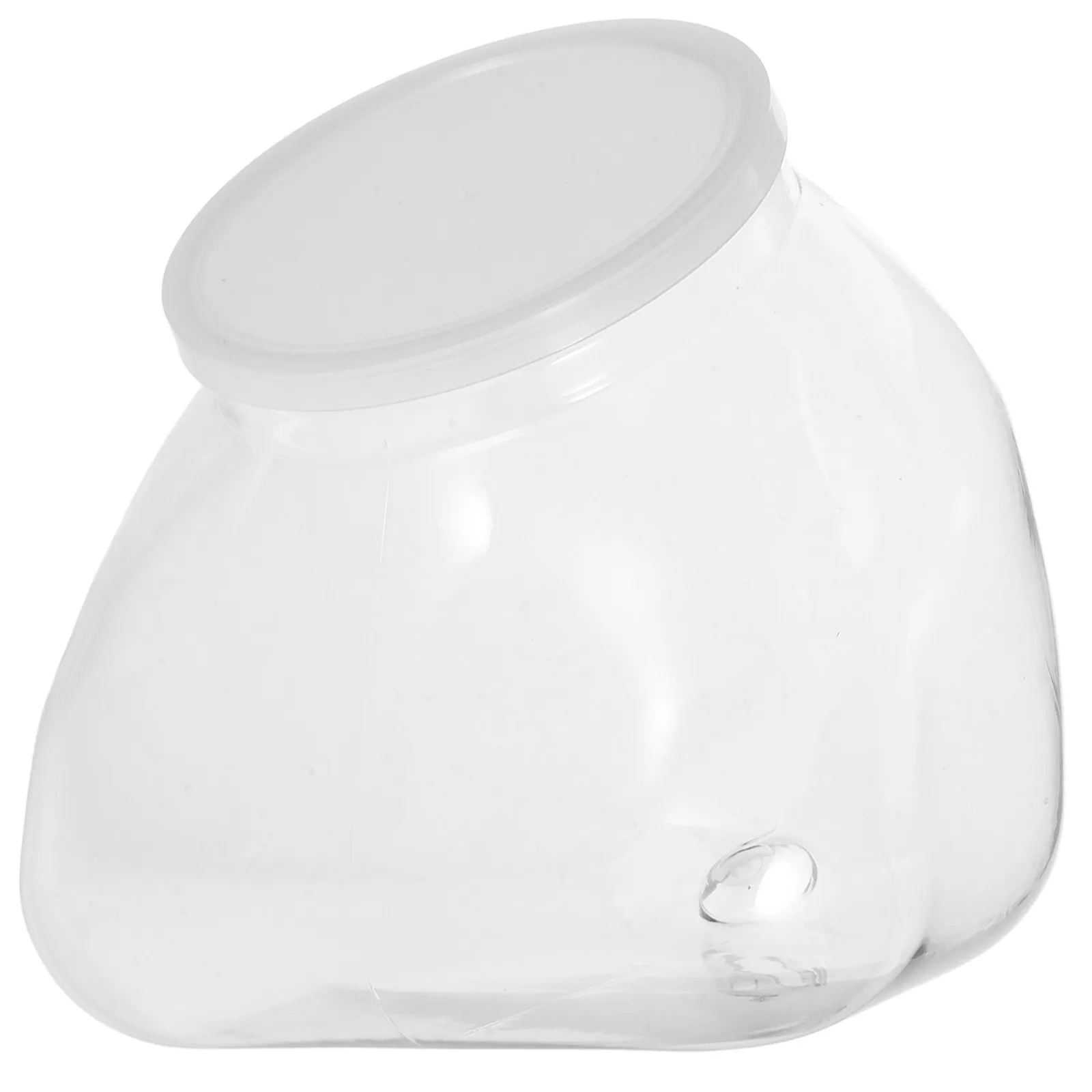 

Широкогорлая пластиковая бутылка для хранения, прозрачная пустая банка, уникальная форма, герметичная, с горизонтальной герметизацией, наклонное отверстие для пищевых продуктов