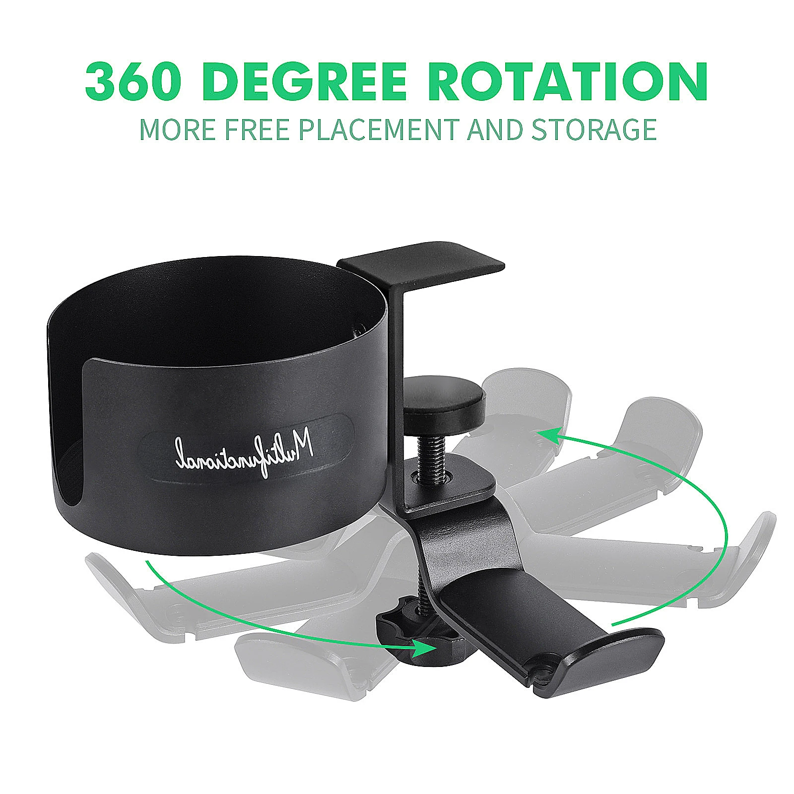 Desk Cup Holder Gaming Headset Holder Hanger Multi-function Stand Desktop Storage Bracket Coffee Mugs