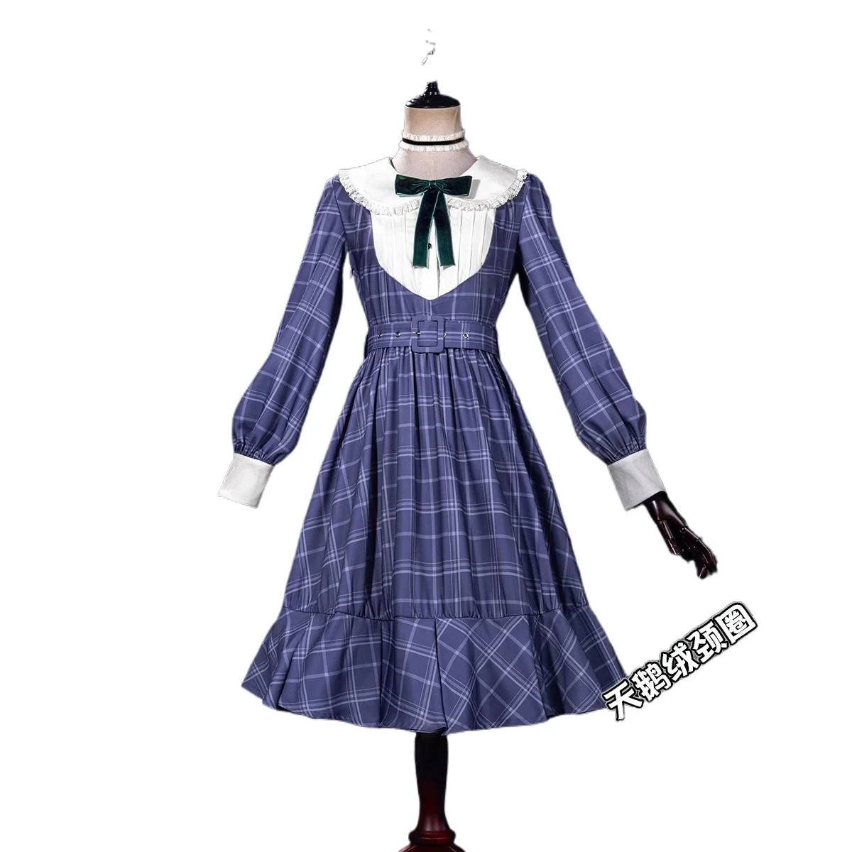 costume-de-cosplay-bang-dream-ave-mujica-mortis-mutsumi-wakaba-jupe-a-carreaux-ensemble-complet-tenue-de-spectacle-d'anime-pour-halloween