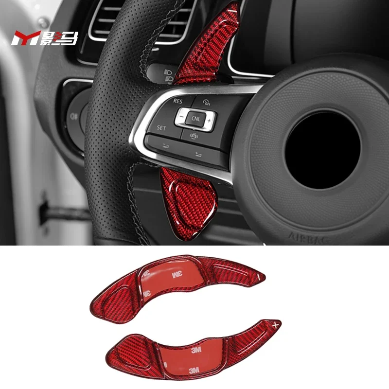 Car Steering Wheel carbon fibre Paddle Extend Shifter Car Accessories For VW Golf 7 MK7 golf7.5 R-Line GTI R