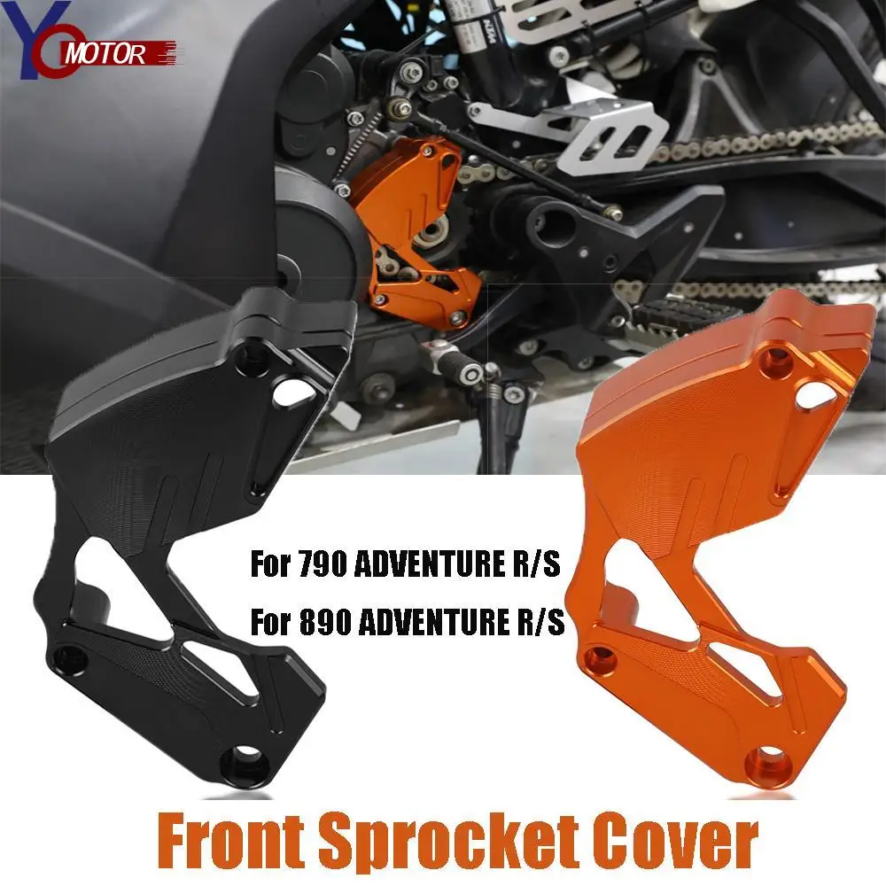 

Motorcycle Chain Guaud Cover Front Sprocket Guard Protector Cover Sensor Cover For 790 890 ADVENTURE R S 2019 2020 2021 ADV Part