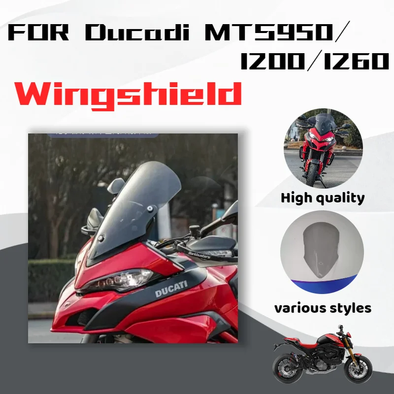 

For Ducati MTS950 MTS1260 MTS1200, raised windshield, raised windshield modification motorcycle parts.