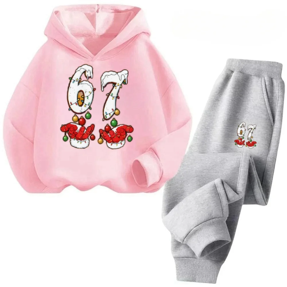 Ensemble de survêtement confortable pour enfants 4-13 ans, 2 pièces, en coton hypoallergénique, doux