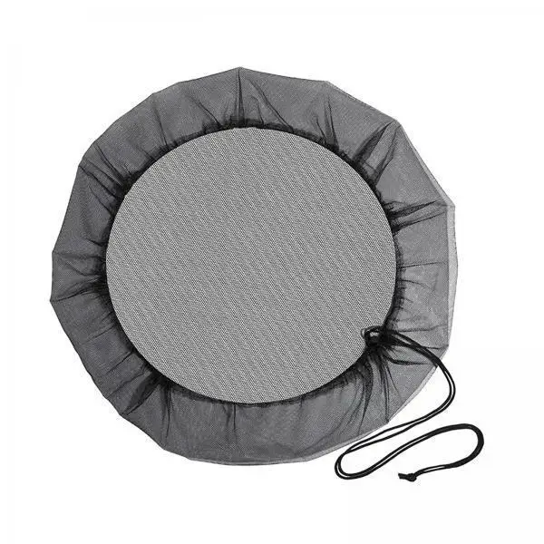 Durable Polyester Mesh Cover for Rain Barrels Water Bucket Net Cover with Drawstring for Garden Collection
