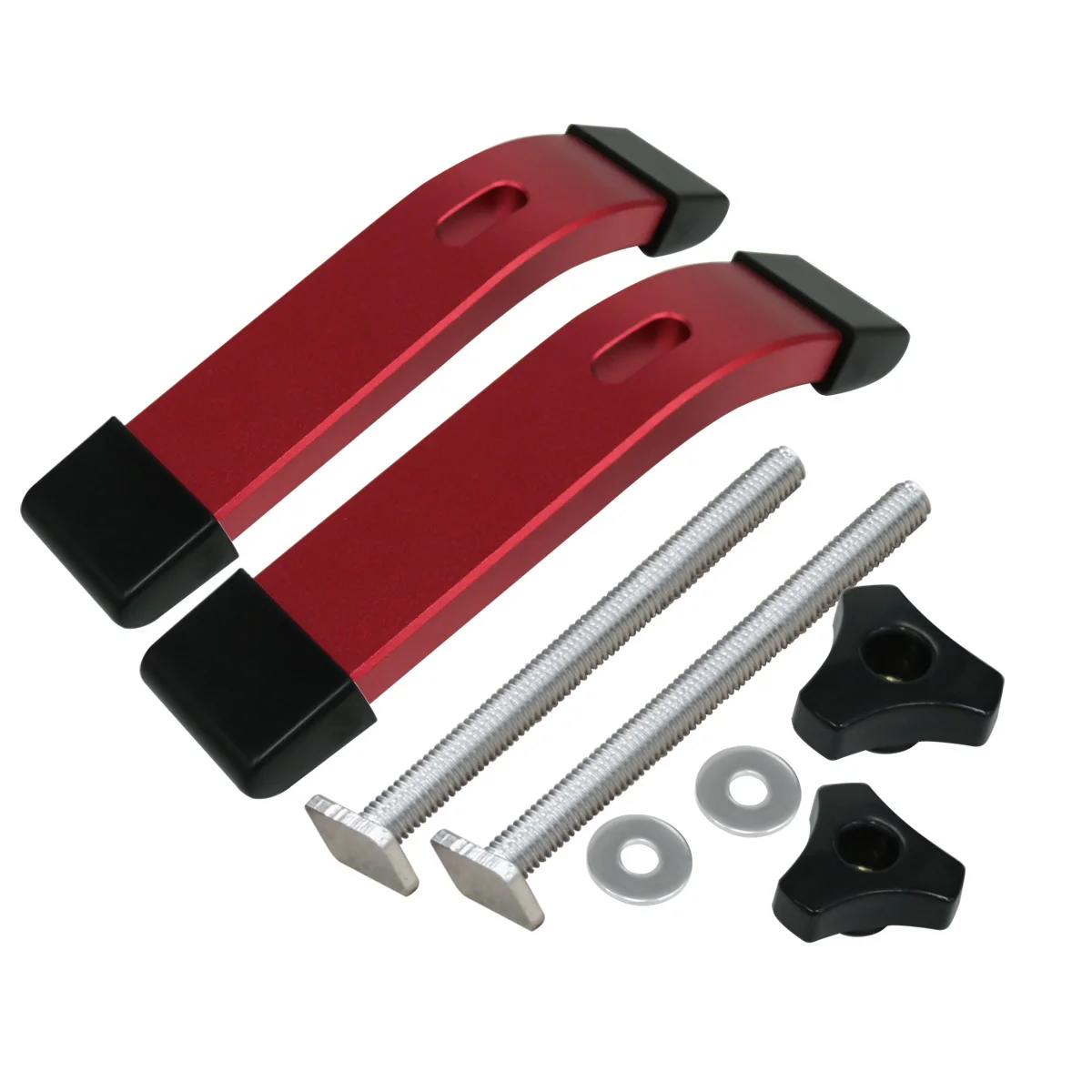1/2Pcs Quick Acting Hold Down Clamp Aluminum Press Plate Woodworking T-Slot Slide Block Auxiliary Tool for Workbench Table view 3