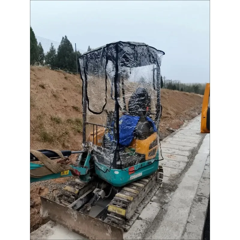 

Mini Excavator Car Cover Warm Awning Pvc Windproof For Kubota JCB Yanmar Sany