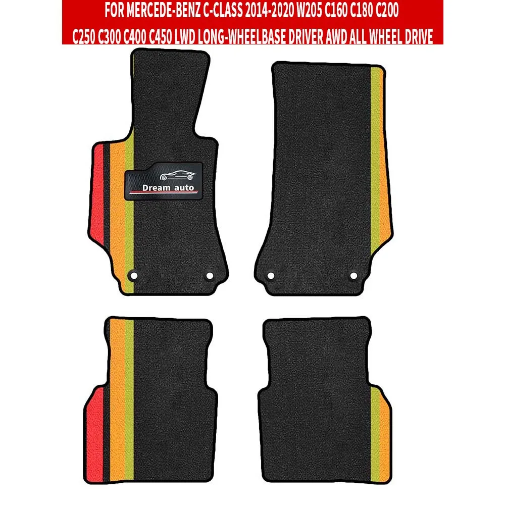 

Car Mats For Mercede-Benz C-Class 2014-2020 W205 C160 C180 C200 C250 C300 C400 C450 LWD Long-wheelbase Car-Specific Floor Mats