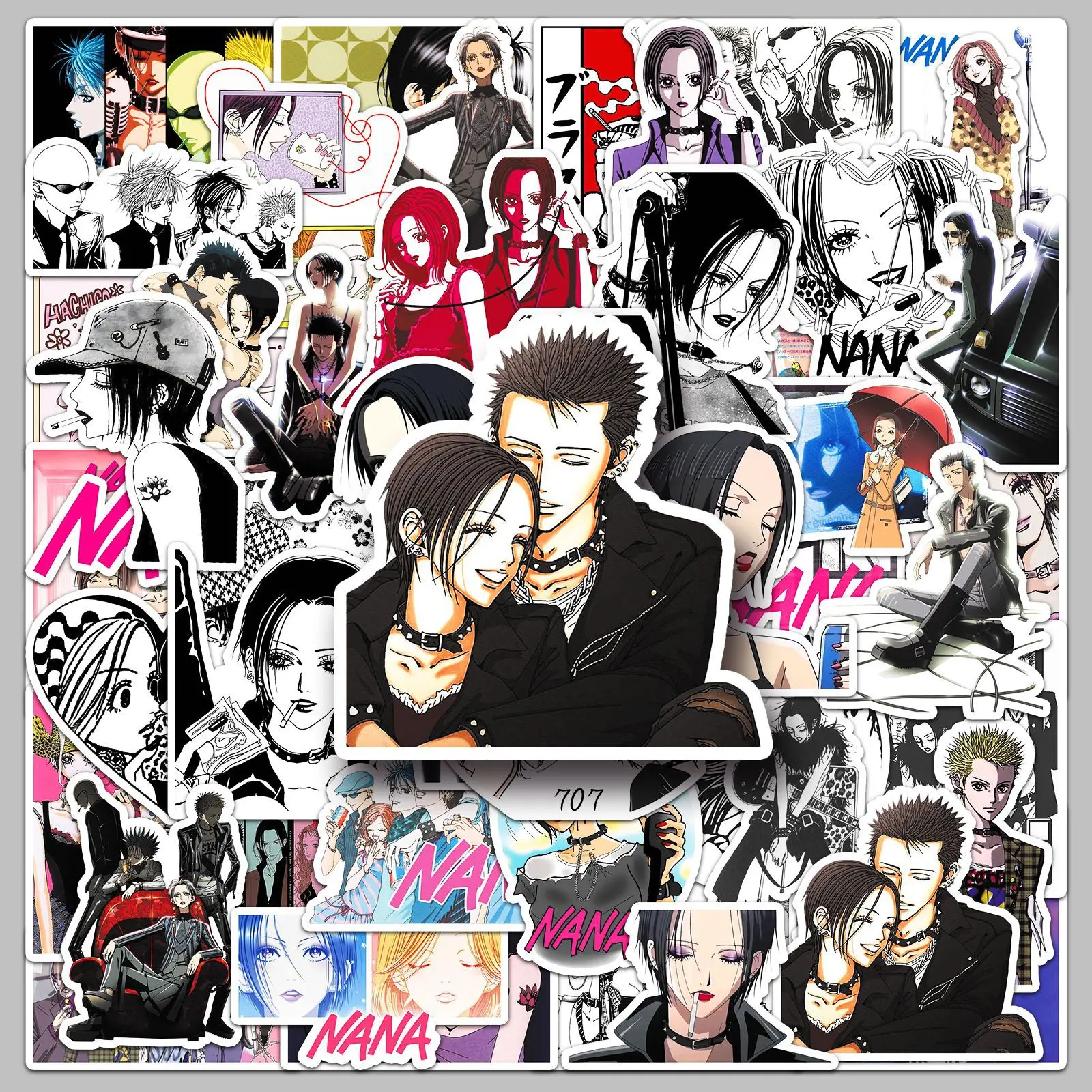 ملصق نانا، أنا آخر في العالم، فيلم الرسوم المتحركة الياباني بنفس الاسم، مخطط زخرفي مقاوم للماء، ملصق غاشا