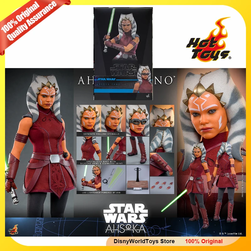 100% juguetes calientes originales HT TMS123 Star Wars Ahsoka Ahsoka Tano Padawan escala 1/6 genuino en Stock figuras en miniatura de juguete