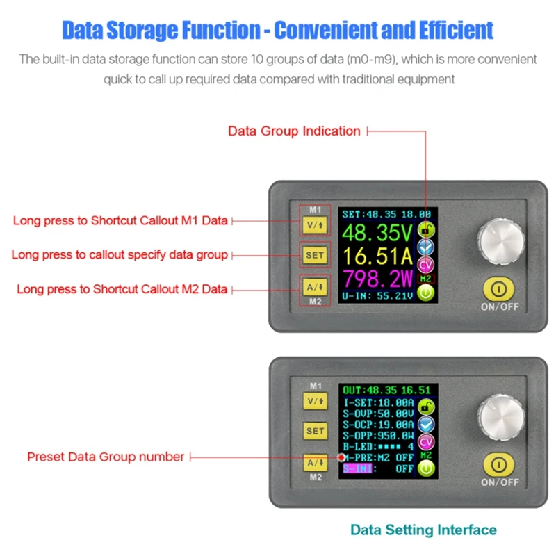 DPS5020 Constant Voltage Current DC- DC Step-Down Communication Power Supply Buck Voltage Converter LCD Voltmeter