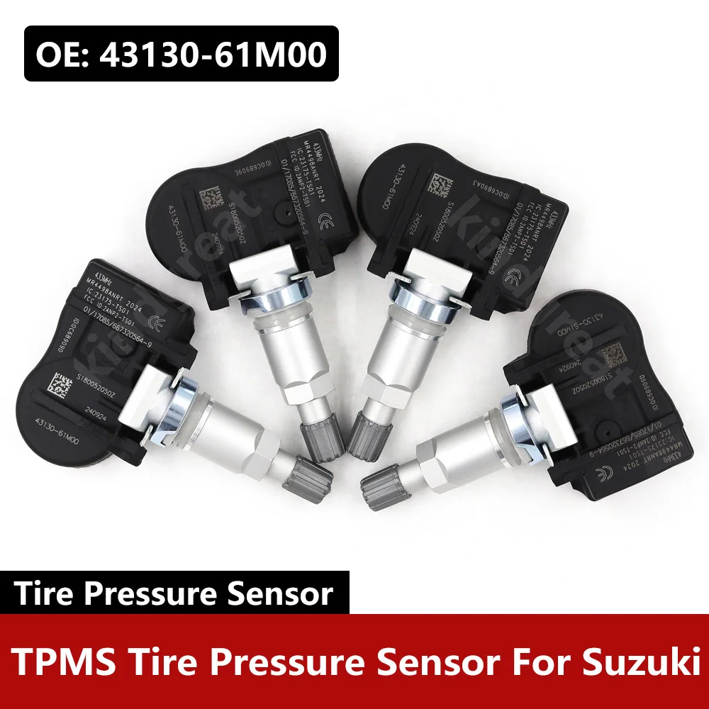 4PCS/Lot For Suzuki Grand Vitara II Jimny Tyre Monitor System Pressure Sensor 43130-61M00 433MHZ TPMS Tire Pressure Sensor