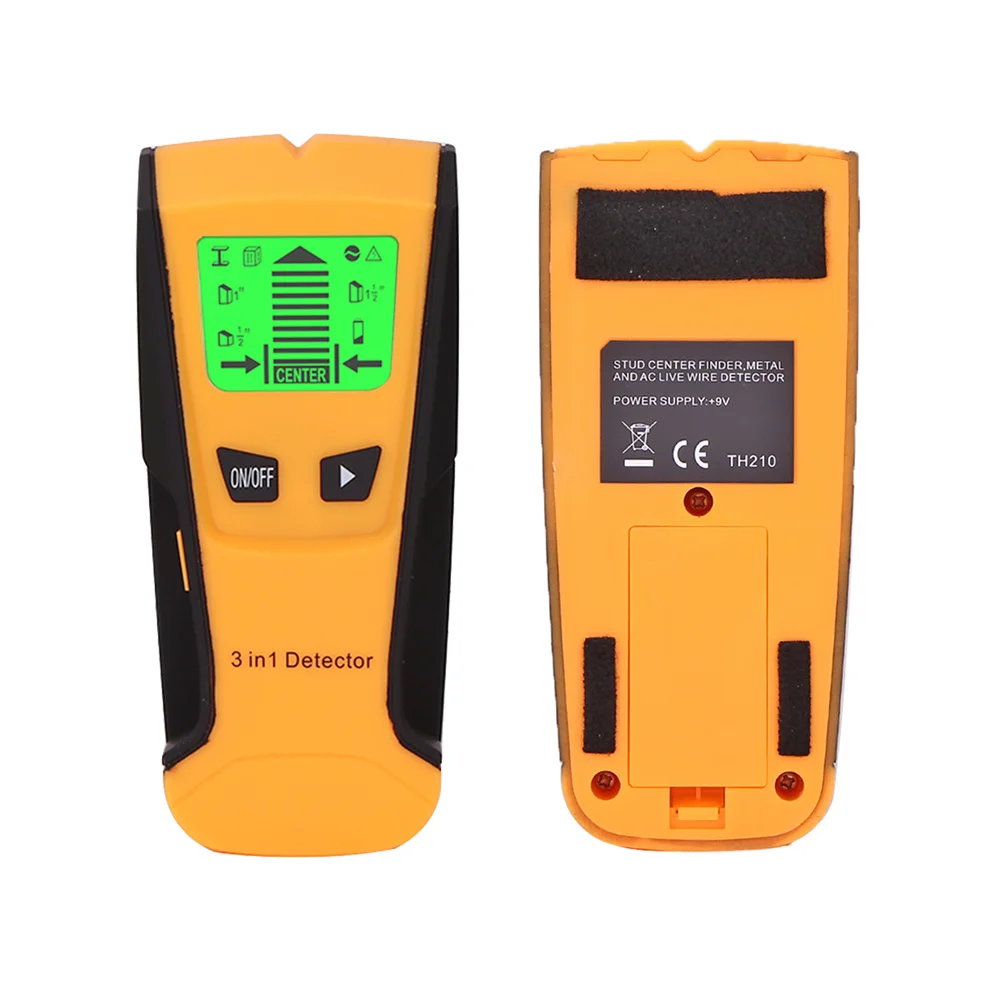 

Stud Finder Metal for Wood Studs Ac Voltage Live Wire Detection Compact Handheld with -Slip Design Sound Alarm