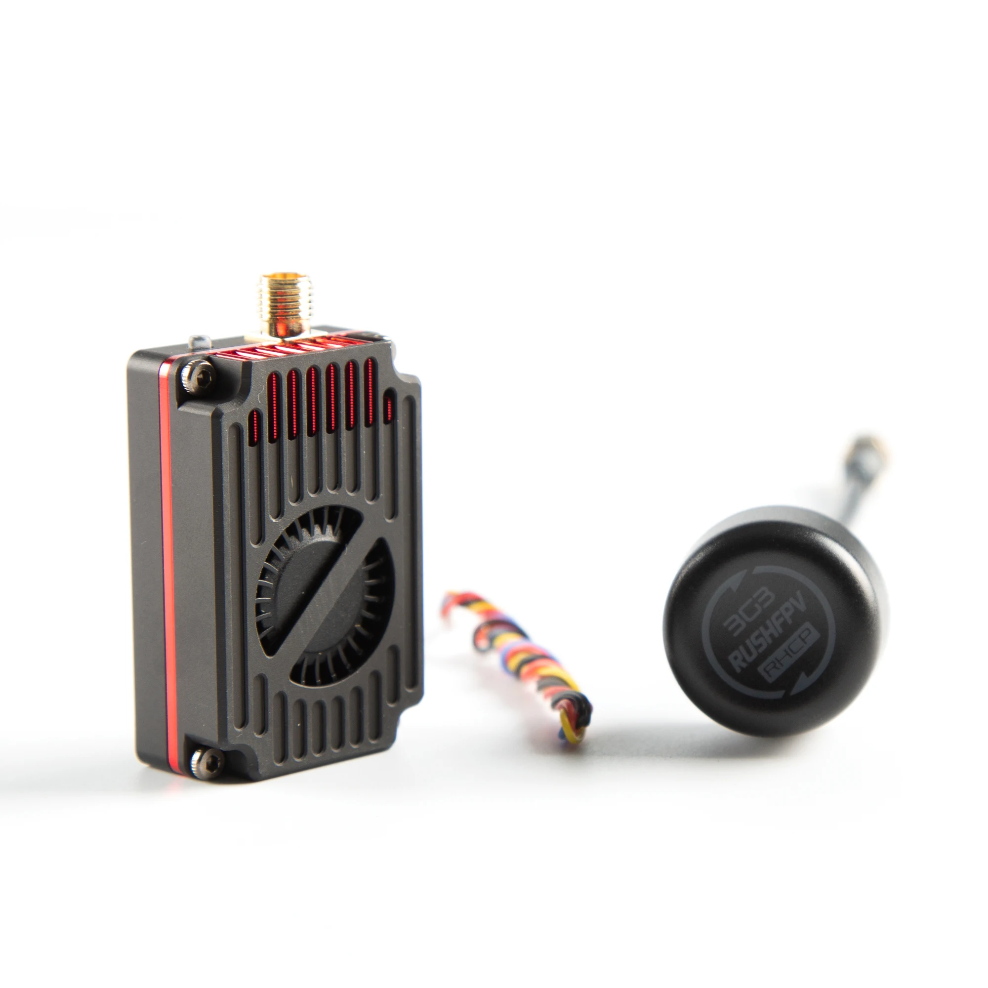 وحدة إرسال RUSHFPV 3.3G 4W VTX ومجموعة استقبال نقل الفيديو 3.3G لطائرات بدون طيار ذات أجنحة ثابتة طويلة المدى RC FPV