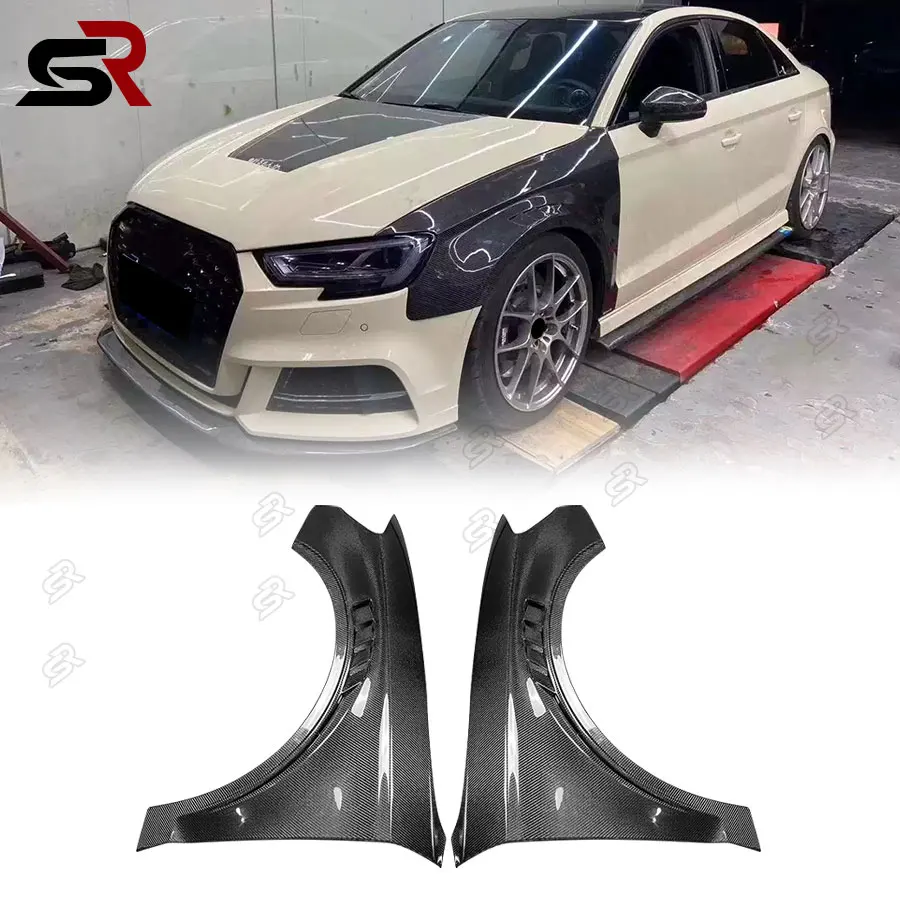 For Audi A3 S3 Carbon Fiber KB Style Fenders Car Side Vent Air Flow Fender Intake upgrade Body Kit