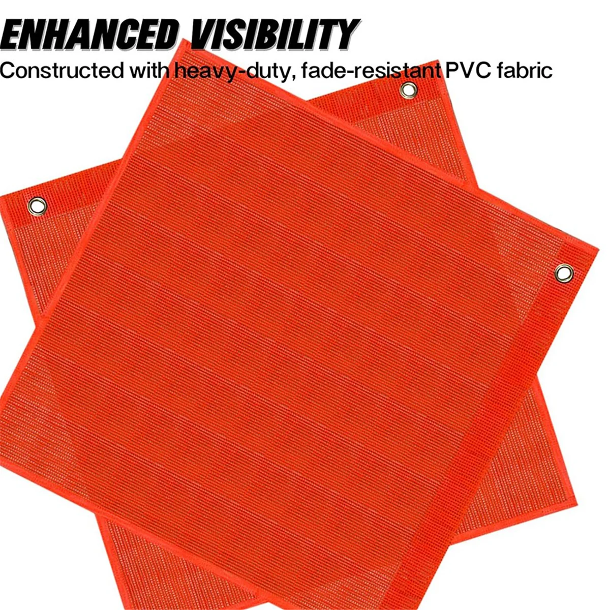Grommets for Jetski Trailer Safety Flag for Trucks Vinyl Coated Mesh Warning Flag 18x18inch Flag with Reinforced Grommets for Je