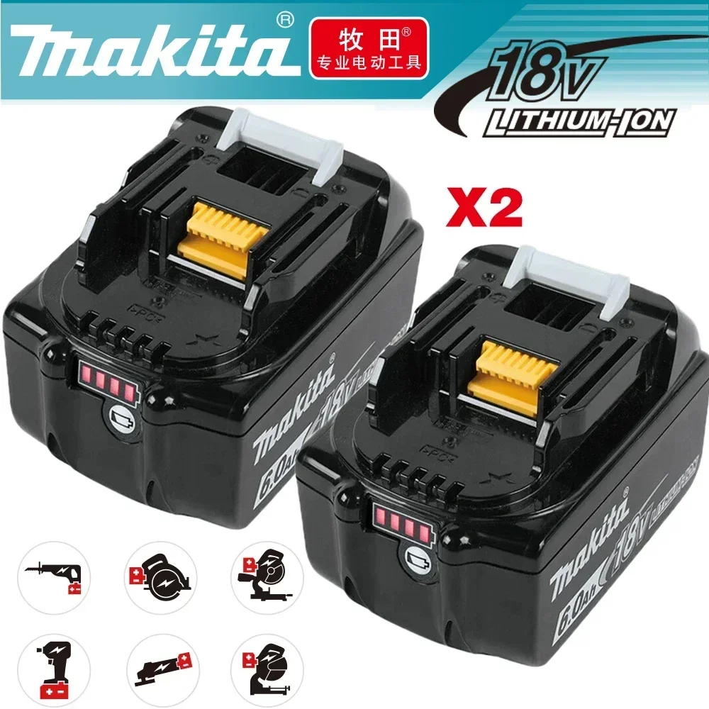 

100% Genuine Makita 6Ah/5Ah/3Ah for Makita 18V Battery BL1840 BL1830B BL1850B BL1850 BL1860 BL1815 Replacement Lithium Battery