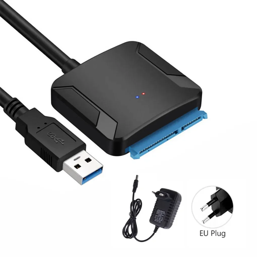 SATA naar USB 3.0 Adapter Kabel voor 3.5/2.5 Inch SSD HDD SATA III Harde Schijf Schijf Converter Ondersteuning UASP met 12V Power Adapter