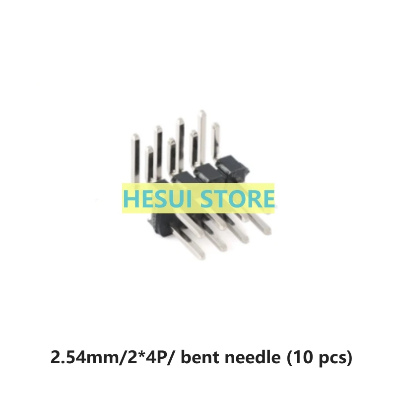 2.54 mm distance between double row curved needle pin 2 * 2P/ 3/4/5 6/7/8 10/12/20/40P