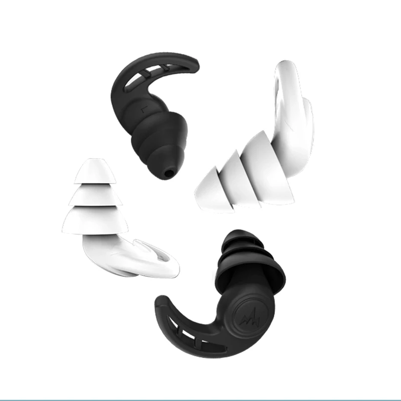Tappi per le orecchie F3MA per riduzione del rumore durante sonno Comodi tappi per le orecchie bloccanti in silicone 2X