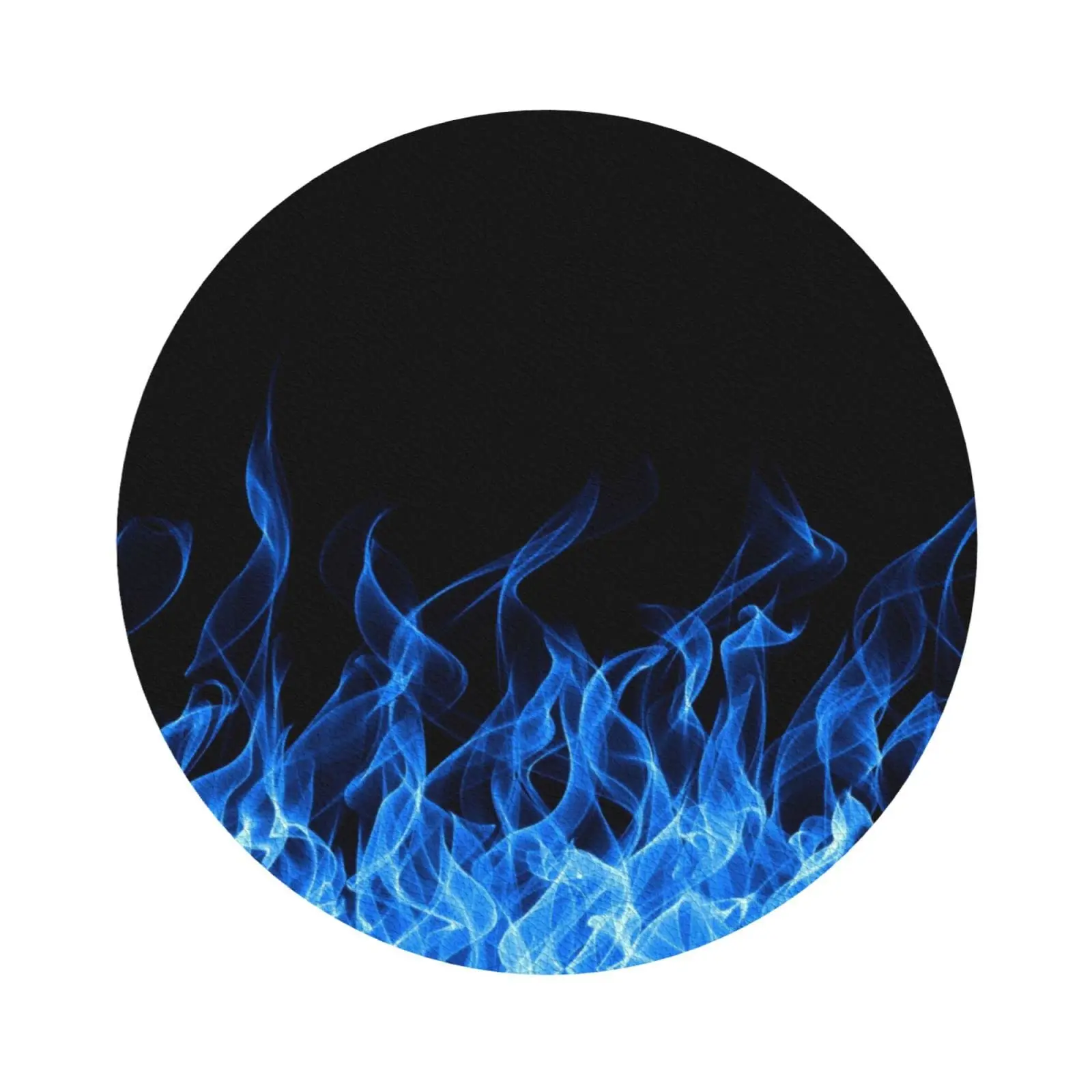 Burned Fire Flame Coasters for Drinks Ceramic Stone Hell Flame for Tabletop Protection Coffee Table Living Room Kitchen Office