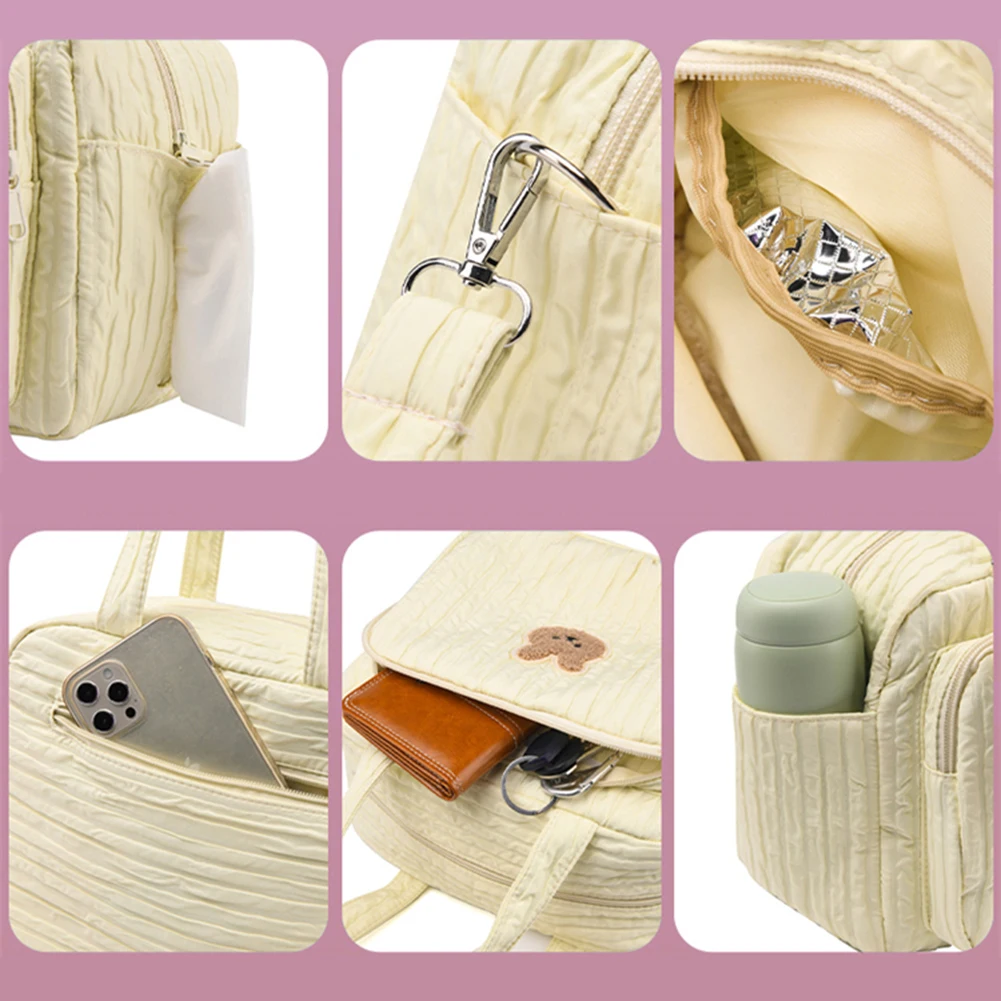 펜던트가 있는 노동자용 가방, 임산부용 가방, 휴대용 귀여운 만화 다기능 대용량 여행 가방