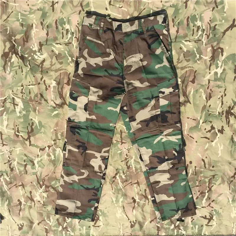 Tactical Outdoor Camo Pants Woodland Camouflage Hunting Training Hiking Cargo Trousers Replica CCU Style M81 view 5