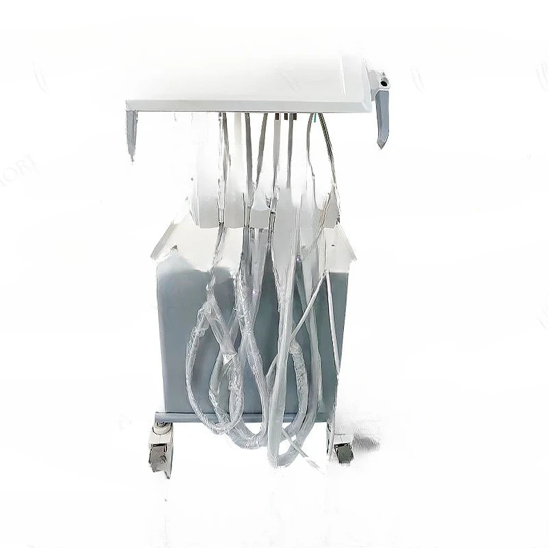 

Dental mobile trolley table Turbine, portable trolley with air pump Dental mobile, turbine