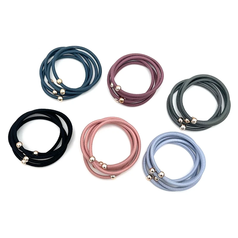 

120 Pieces Hair Ties For Thick And Curly Hair Ponytail Holders Hair Elastic Band For Women (3Mm) Durable
