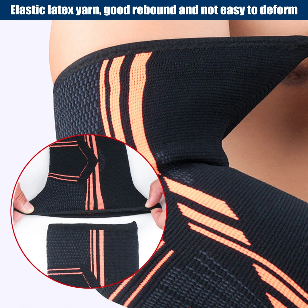 1Pcs Sports Elbow Support Brace Compression Sleeve Basketball Arm Sleeve for Tendonitis, Tennis Golf Elbow Reduce Joint Pain