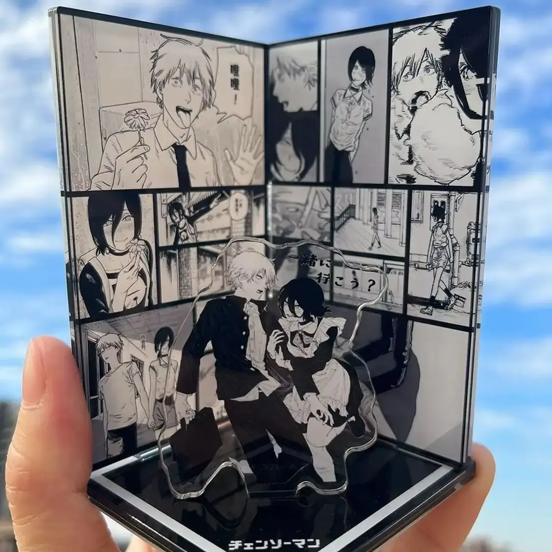 Denji Reze Cartoon Acrylic Standing Sign Ornament Cosplay Stand Plate Collector's Edition Desktop Gift
