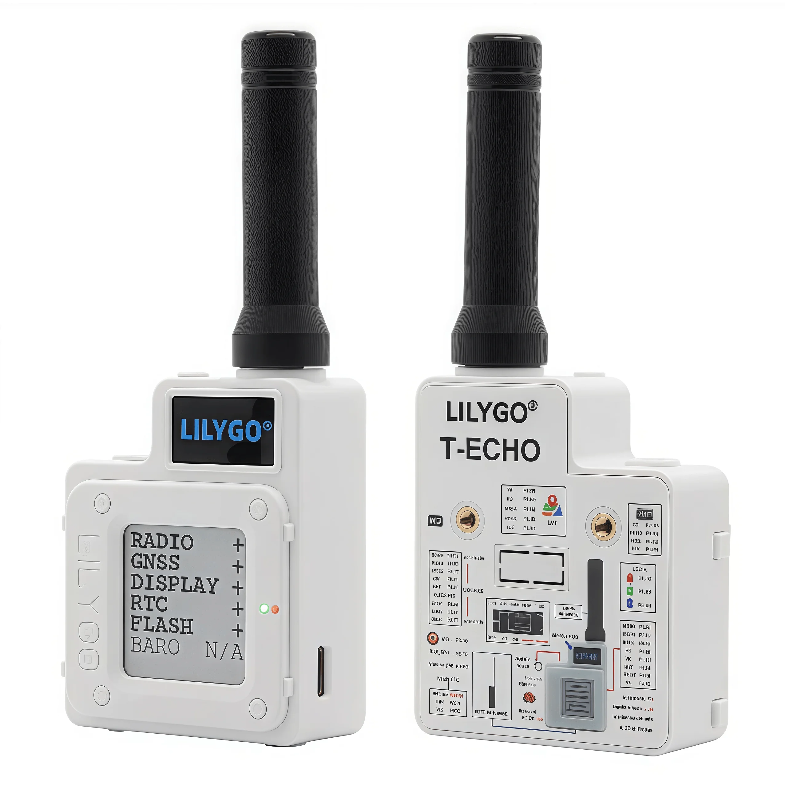 

LILYGO® TTGO T-Echo LoRa SX1262 Wireless Module 433/868/915MHz NRF52840 1.54 E-Paper GPS RTC NFC BME280 for Arduino