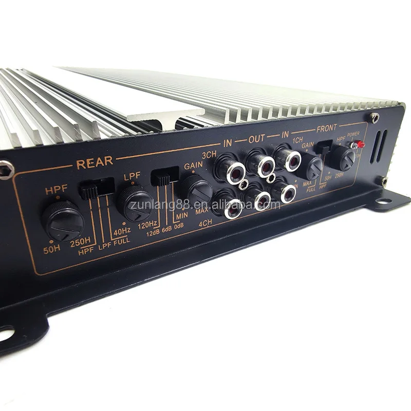 

hot selling high quality Peak Power 3800W universal Car Audio Amplifier 12V Full Range Amp 4 Channel AB Car Subwoofer Amplifier