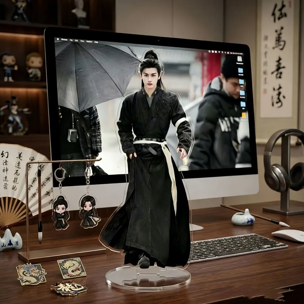 Chinese TV Drama Zhu Yu Zhang Linghe Xie Zheng Ancient Costume Acrylic Stand Keychains Desktop Ornaments for Fans Gift