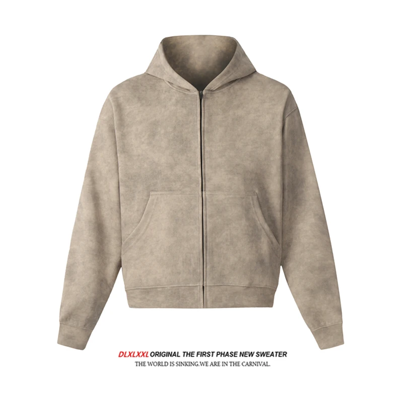 

Худи-кардиган Cleanfit с принтом, свободного кроя, унисекс, винтажный узор, для пар