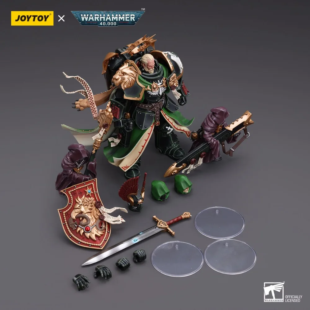 Na Stanie JOYTOY Warhammer 40k 1/18 Dark Angels Primarch Lion Jonson Anime Figurka Model Zabawki Kolekcja Ozdoby Prezenty
