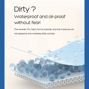 360 elastic waterproof sheet, single, double, King, Queen Size, Mattressed Cover 10 Main Sales King Bed Bed - №8