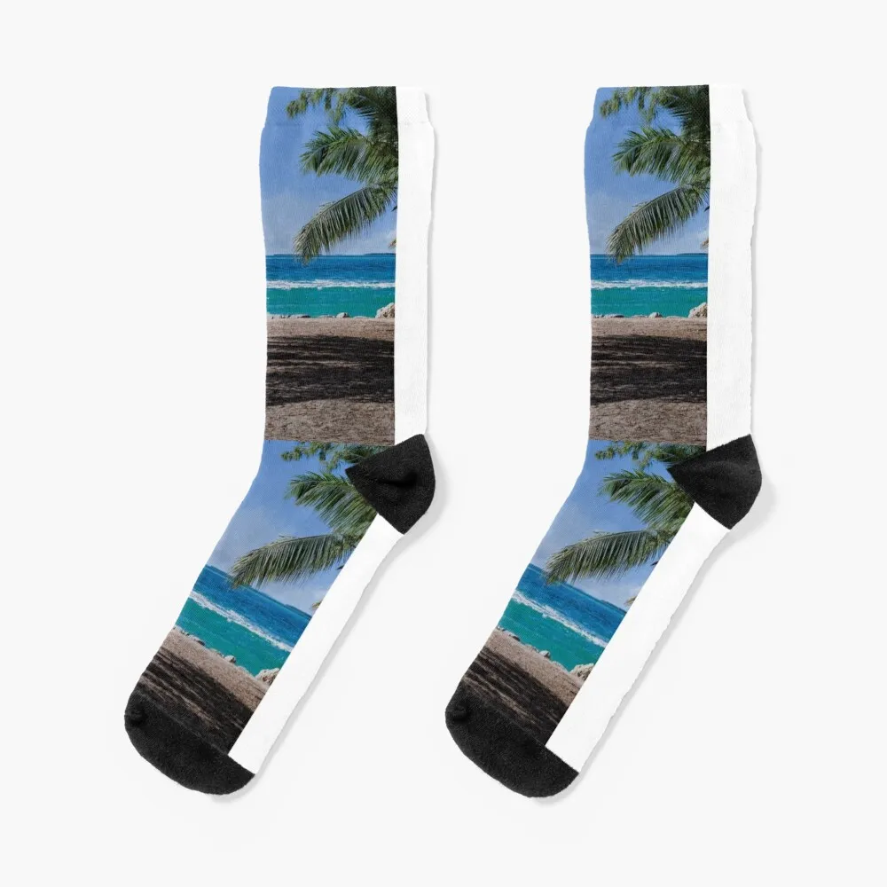 Beach Typography Scene Socks gifts hiking luxe Toe sports Socks Female Men's