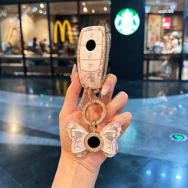 

Suitable for Mercedes Benz keycase C E A B S Class GLE GLA GLB GLC GLS AMG W176 177 203 204 205 211 212 chain shell keychain