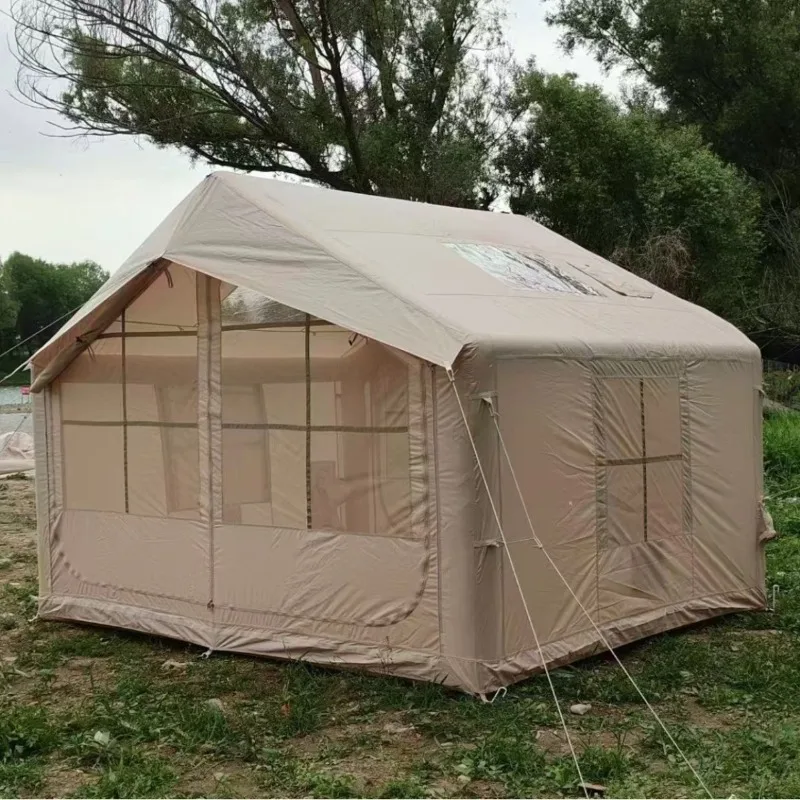 خيمة تخييم خارجية قابلة للنفخ سريعة الفتح وخالية من البقع #5