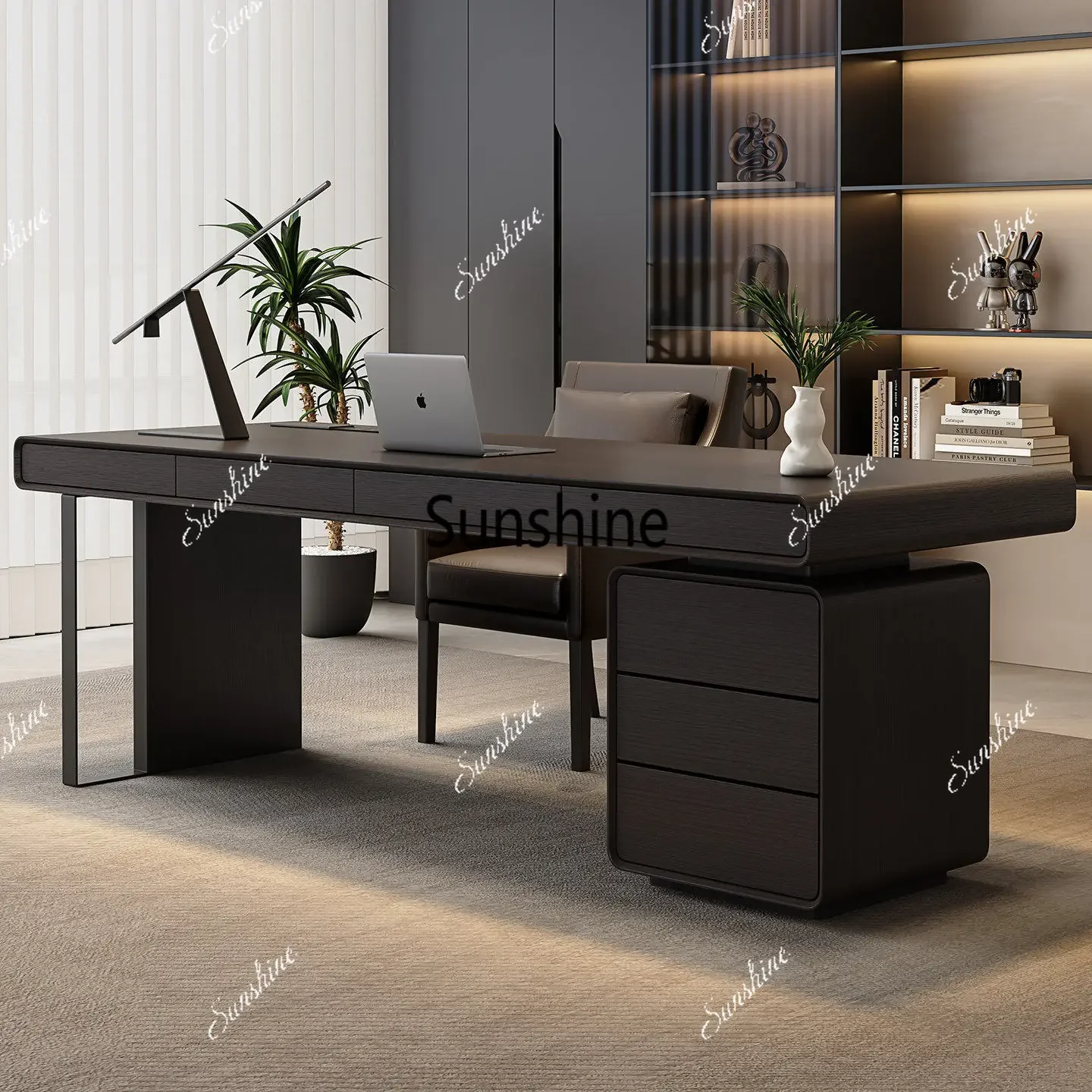 Light luxury boss desk study living room computer desk workbenchTJ