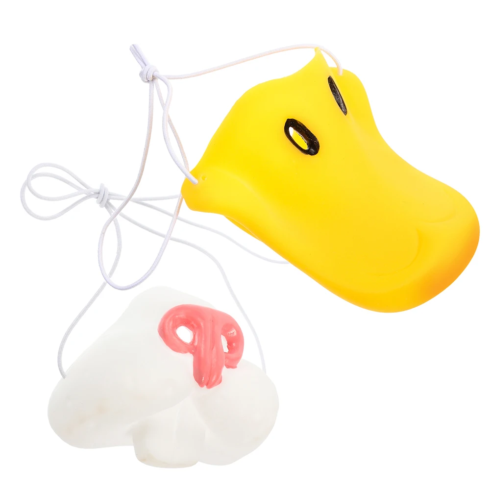 

2 Pcs Animal Nose Prop Cosplay Halloween Props Dress up Vinyl Clown Accessories