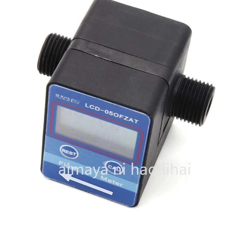 G1/2 G3/4 Inch Digital LCD Water Milk Oil Flow Sensor Meter Flowmeter Totameter Flow Measuring Instruments