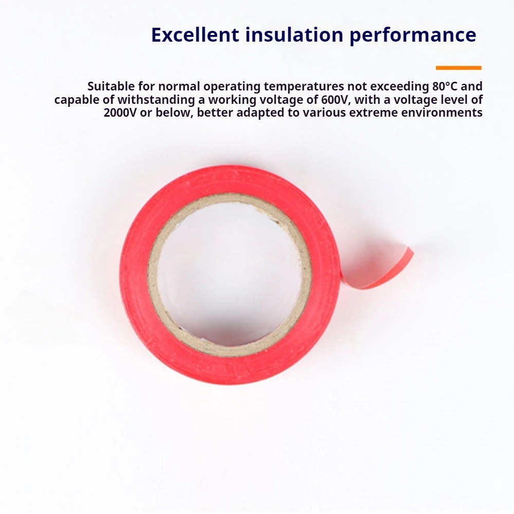 10PCS 10M/20M Color Insulating Electrical Tape High Temperature Resistant Transformer Capacitor Coil Wrap Adhesive Waterproof