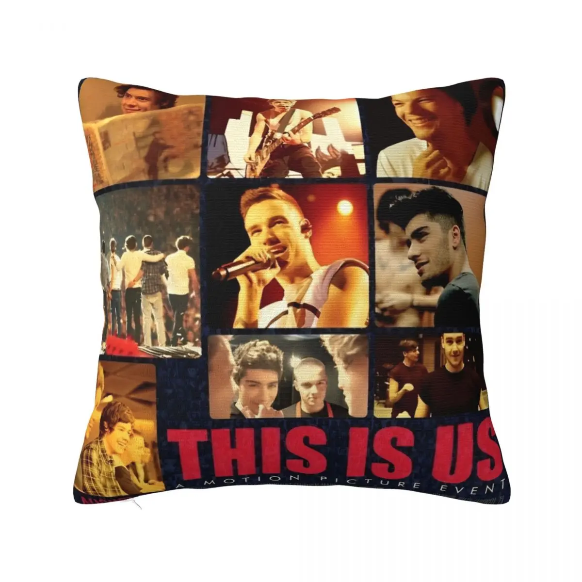 1D One Rock Band Directions Pillowcase Soft Polyester Cushion Cover Decor Throw Pillow Case Cover Home Wholesale 40X40cm