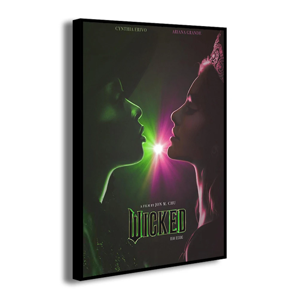 Wicked Movie Canvas Wall Art Print Poster lphaba Glinda Ariana Grande Fan Decorative Painting Home Decor Gift Gift Unframed
