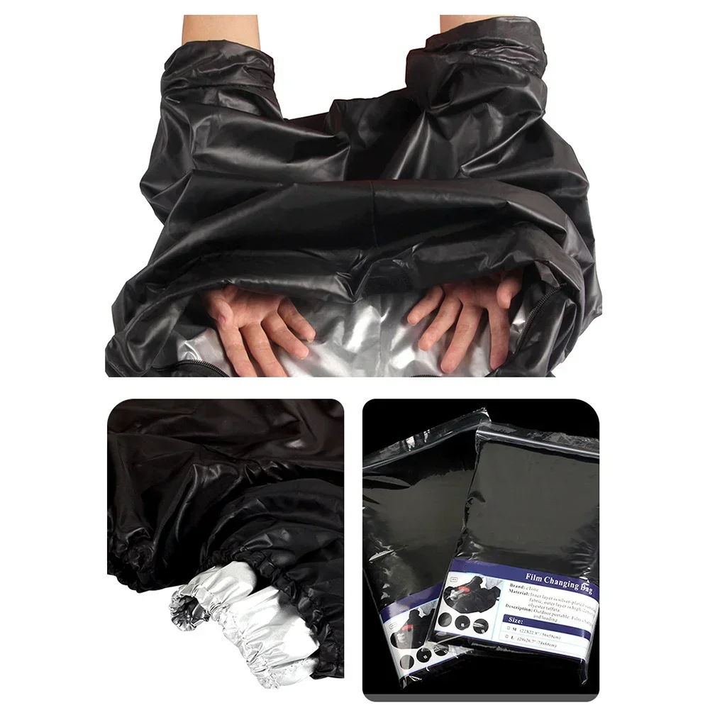 Portable Darkroom Bag Film Changing Bag Premium Film Changing Bag Double Layer Design High Density Polyester Taffeta