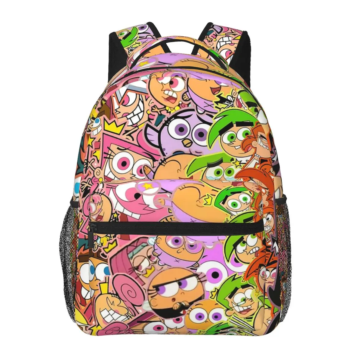 The Fairly Odd Parents Backpacks Boys Girls Bookbag Students School Bags Cartoon Kids Rucksack Shoulder Bag Large Capacity