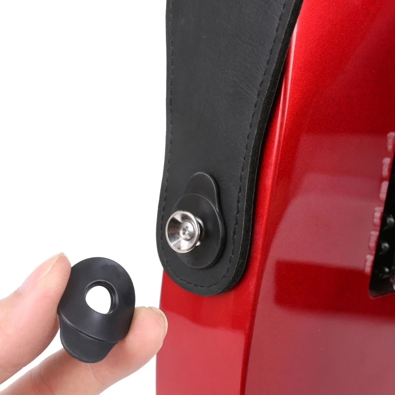 

Artillux Guitar Strap Lock Brand New Rubber Materials Easy to Attach No Modifications or Hardware for Protect Most Guitar Models
